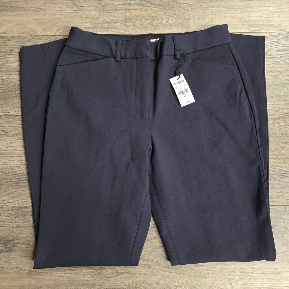 Express Womens Size 6R NWT Navy Blue Mid Rise Skinny Machine Washable Pants